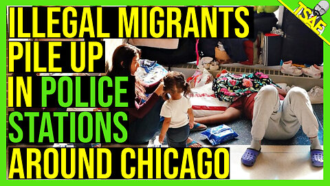 Illegal Migrants Pile Up at POLICE STATIONS Around Chicago.