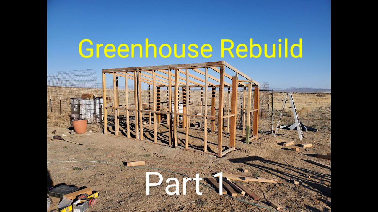 Greenhouse Rebuild Part 1