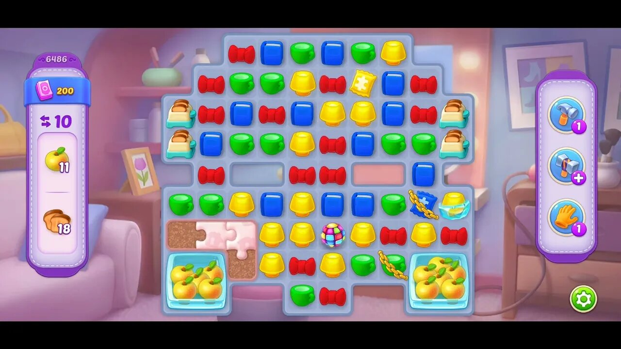 Playrix Homescapes Gameplay Walkthrough Level 6486