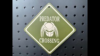 Predator Crossing Sign