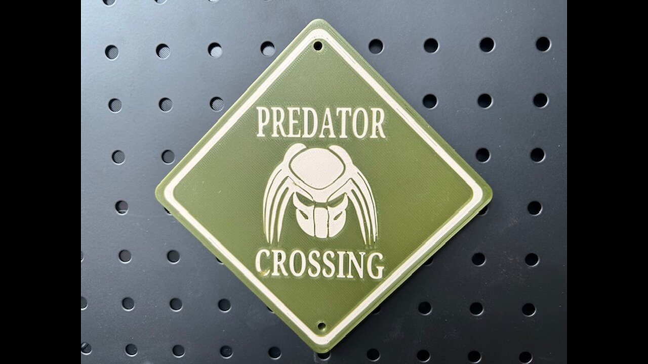 Predator Crossing Sign