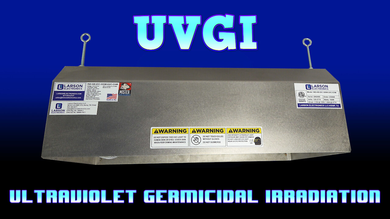 UVGI Ultraviolet Germicidal Irradiation Fixture - UVC Induction High Bay 120-277V - Chain Hang