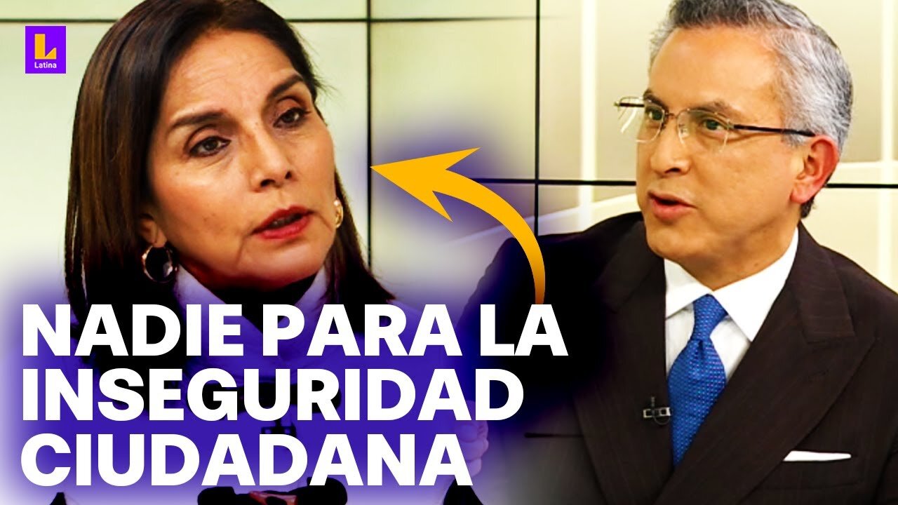 Patricia Juárez sobre aumento de la delincuencia: "El poco interés nos está pasando factura"