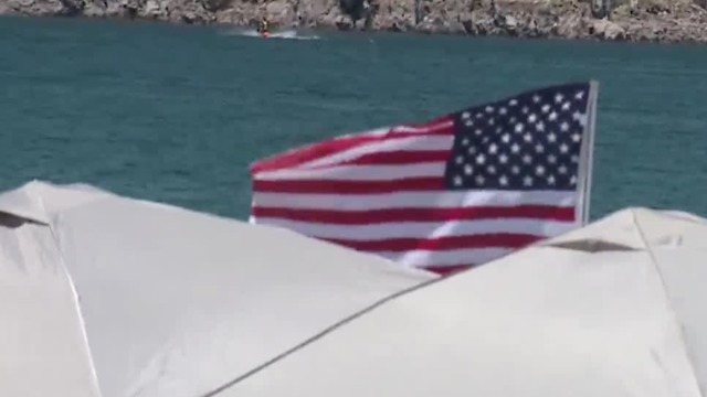 Visitors enjoy Lake Mead on Memorial Day