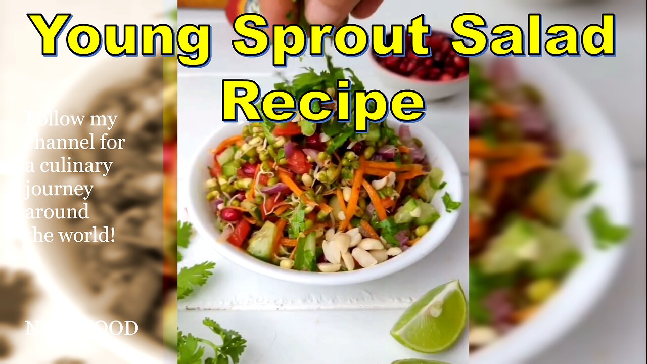 Young Sprout Salad Recipe-رسپی سالاد جوانه ماش #YoungSproutSalad #HealthySalads #FreshRecipes