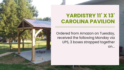 Yardistry 11' x 13' Carolina Pavilion