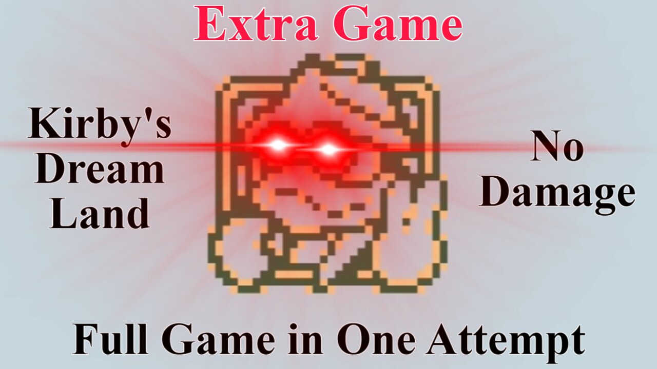 Kirby's Dream Land EXTRA GAME No Damage (Full Game | One Attempt)