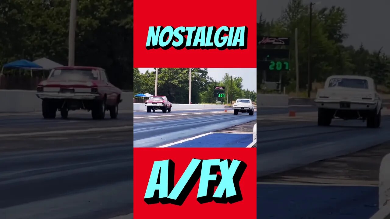 Nostalgia A/FX Pontiac Drag Racing Launch! #shorts