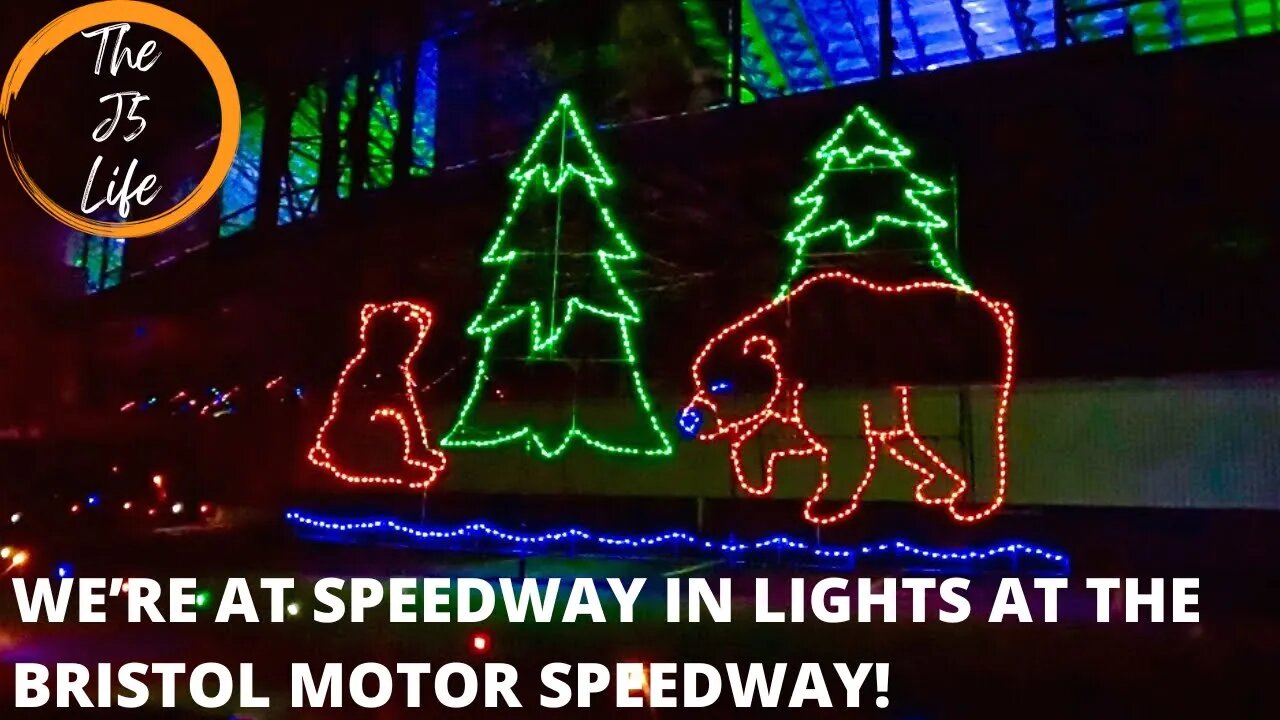 We Drive Through The Speedway In Lights At Bristol Motor Speedway!