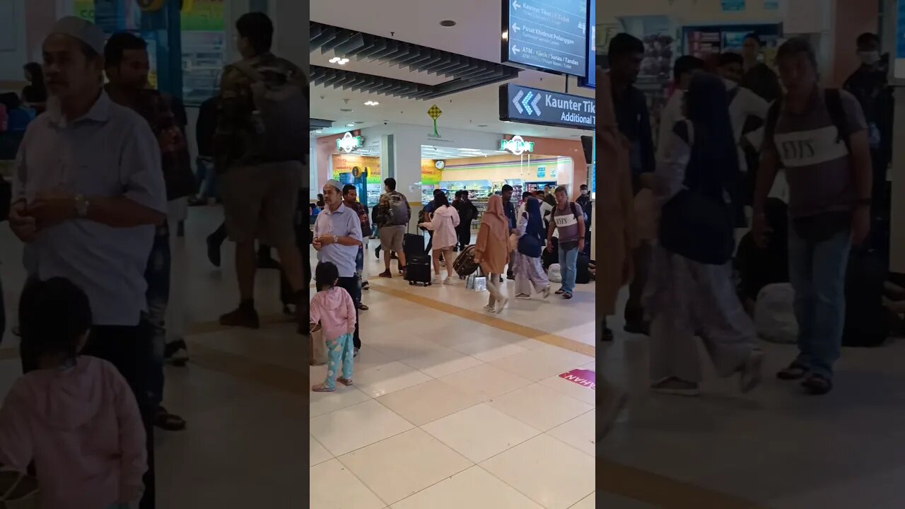 Kuala Lumpur TBS bus station crowds as long weekend ends