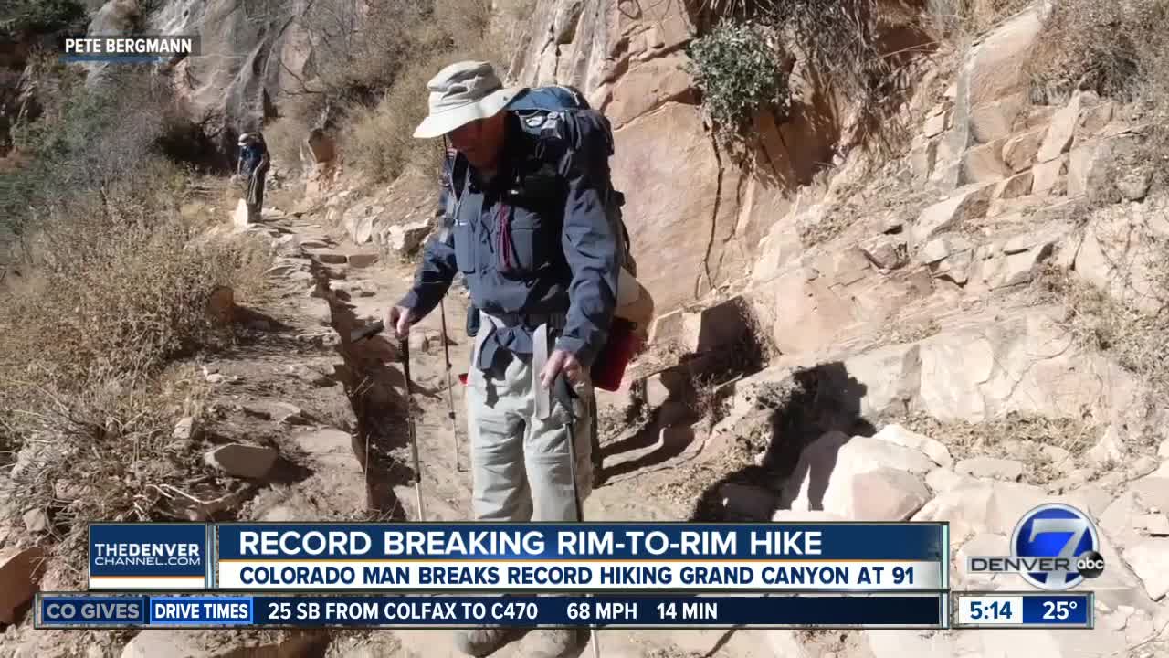 91-year-old man from Colorado is oldest man to hike Grand Canyon rim to rim