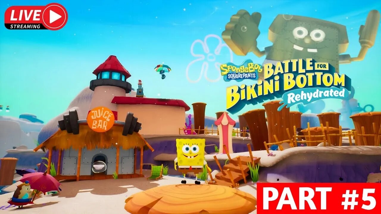 Spongebob pergi ke pantai | Spongebob battle for bikini bottom