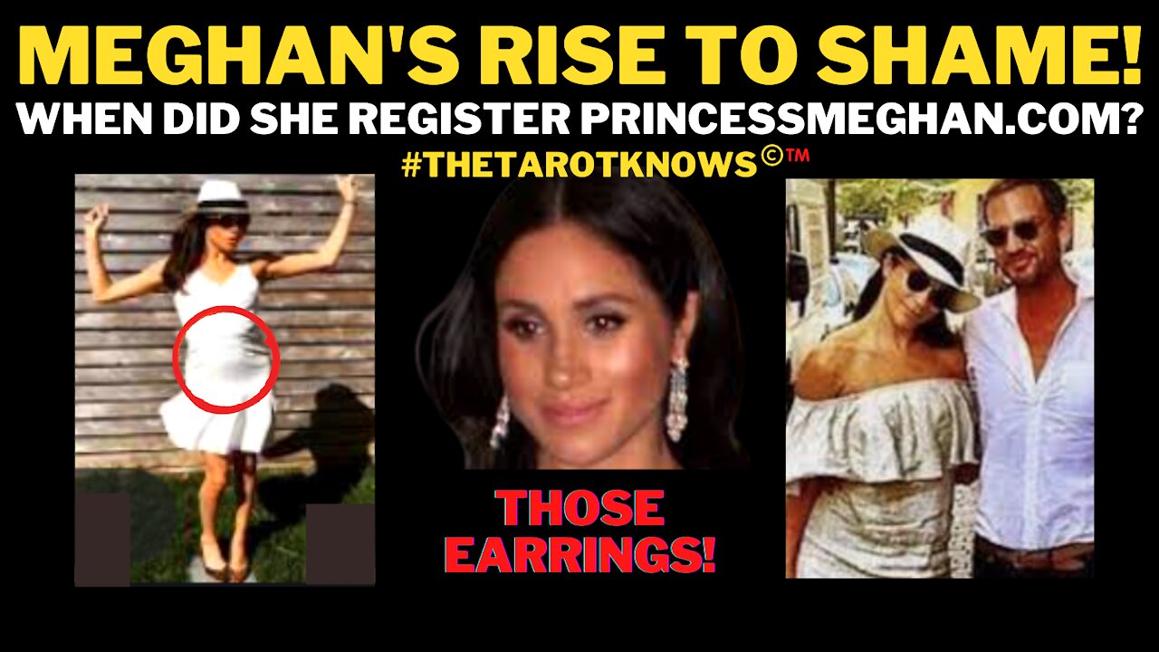 MEGHAN MARKLE'S RISE TO SHAME! WHEN DID SHE REGISTER PRINCESSMEGHAN.COM? Unbelievable!