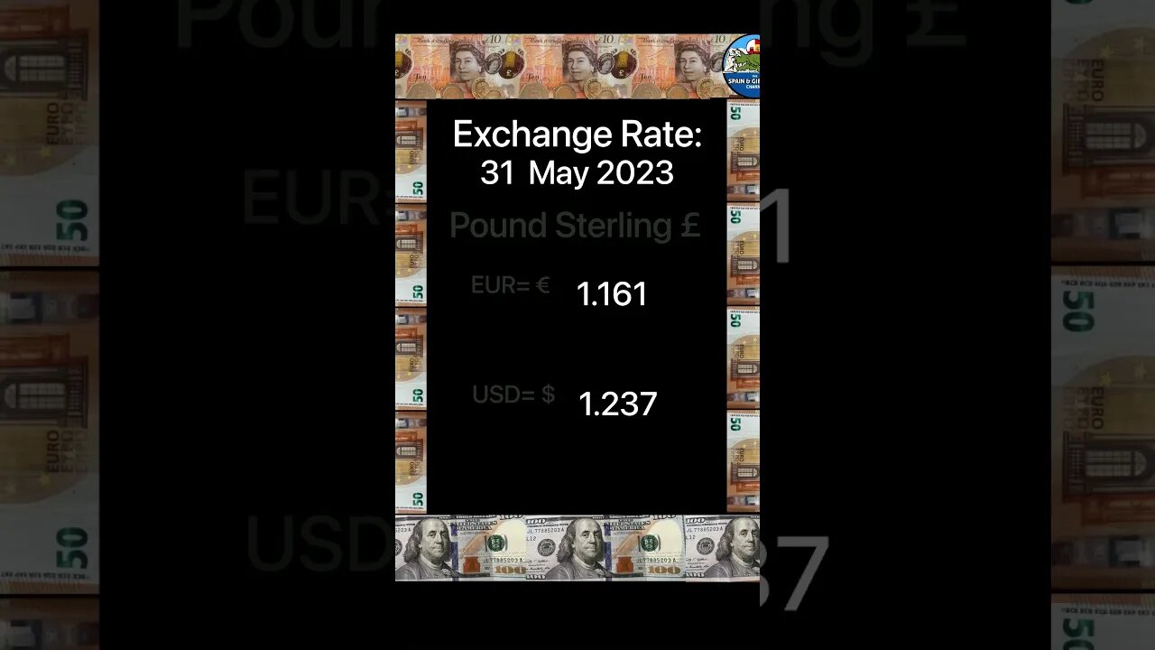 Currency Update GBP EUR USD 31 May 2023