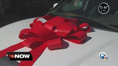 Couple donates SUV to homeless mother in Stuart