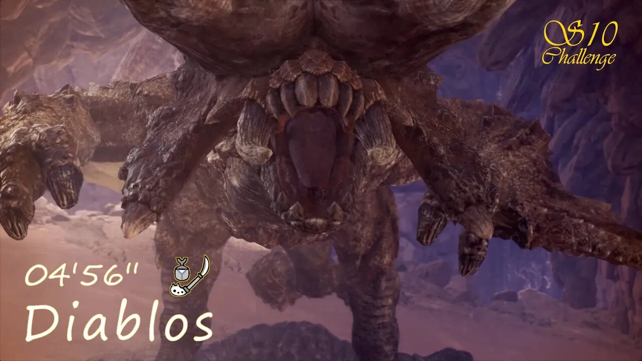 Diablos (04'56'') | Insect Glaive | Monster Hunter World: Iceborne | "Sub 10 Challenge"