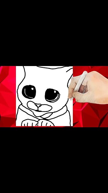 Draw Sad Puss in Boots in 1 Minute