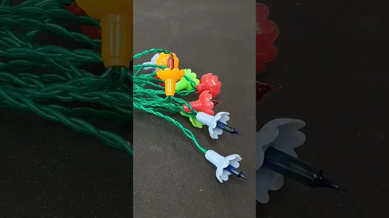 1950s Plastic Flower Christmas Light Producers #christmas #lights #vintage #flower #noma #pifco #uk
