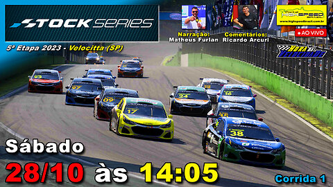 🔴 STOCK SERIES | Corrida 1 | 5ª Etapa 2023 | Velocitta (SP) | Ao Vivo