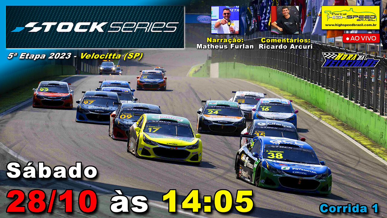 🔴 STOCK SERIES | Corrida 1 | 5ª Etapa 2023 | Velocitta (SP) | Ao Vivo