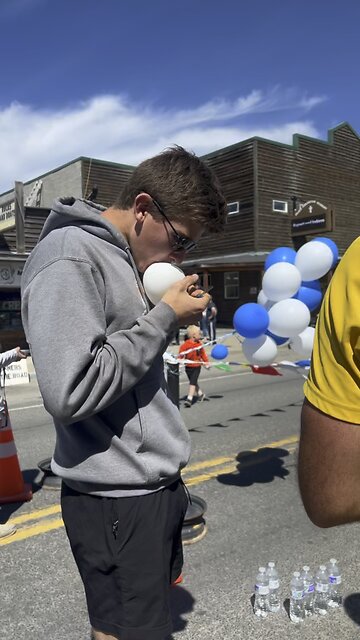 Grandson being silly