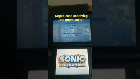 sonic generations pro 3ds é muito bom! #sonic #nintendo #3ds #shorts #nintendo3ds