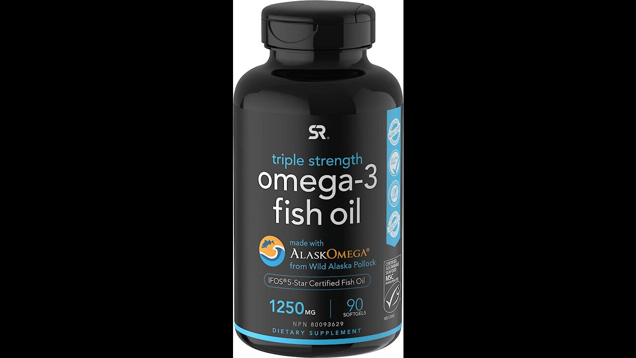 Omega-3 Wild Alaska Fish Oil (1250mg per Capsule)