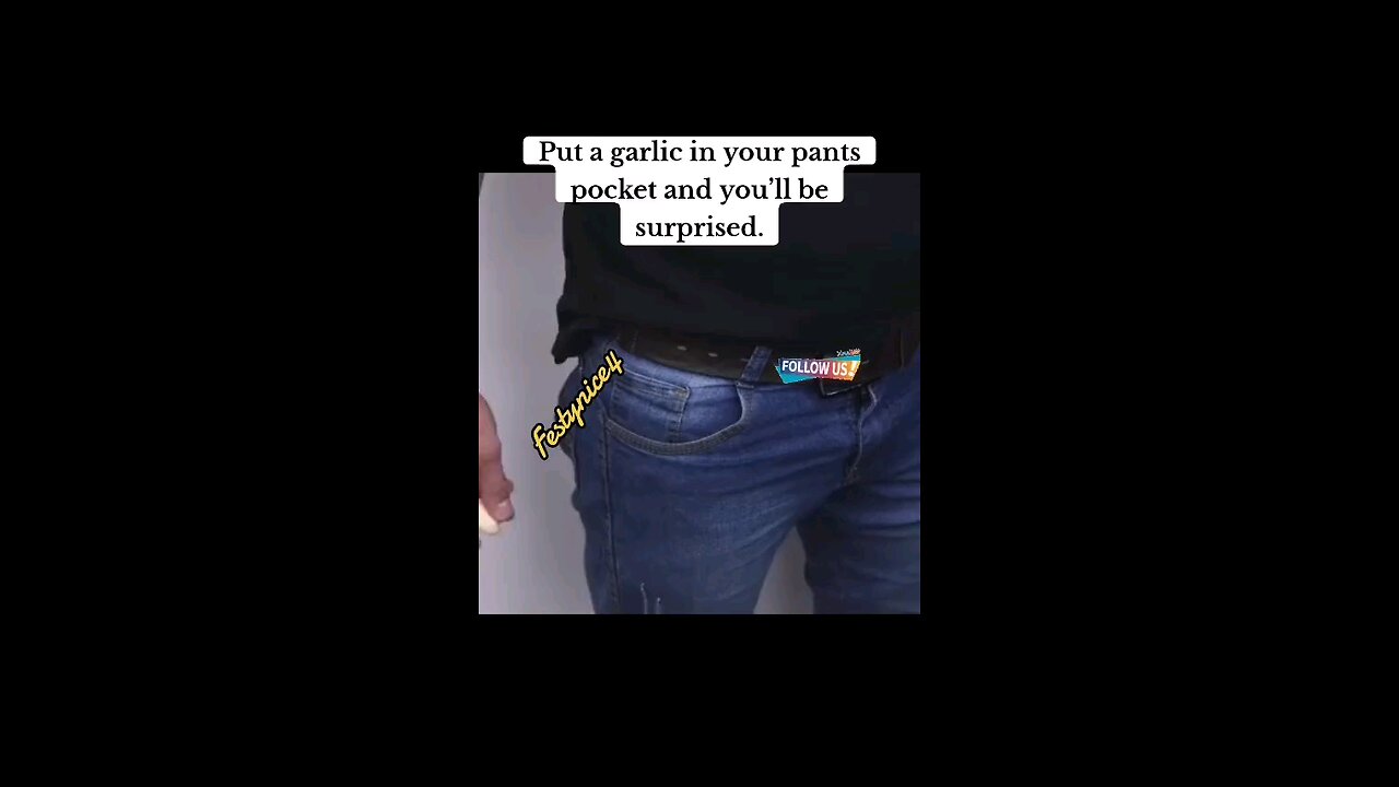put garlic in pants pockets you will be surprised