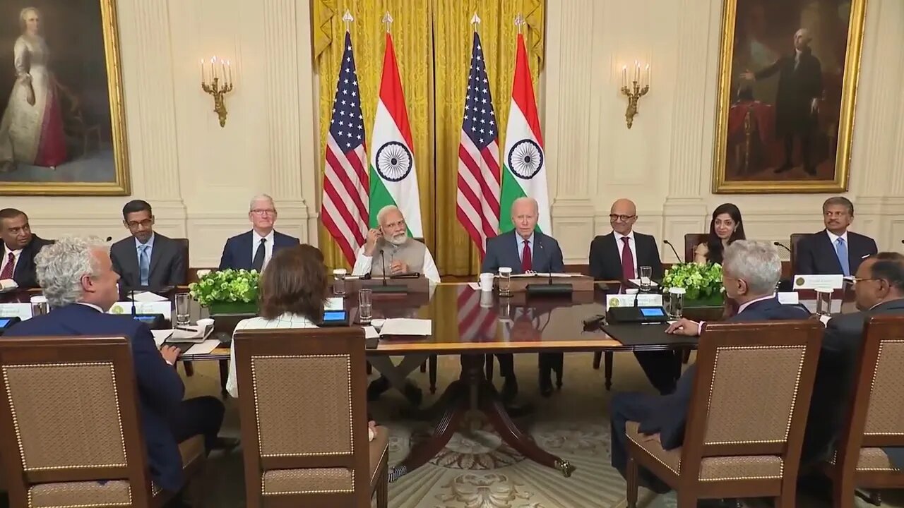 Joe Biden Meets With Indian Prime Minister Modi, Tells Press: “I Sold A Lot Of State Secrets...”