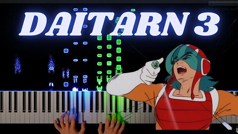 Invincible Steel Man Daitarn 3 - Piano Light Visualizer #rushe #nocopyrightmusic #daitarn3