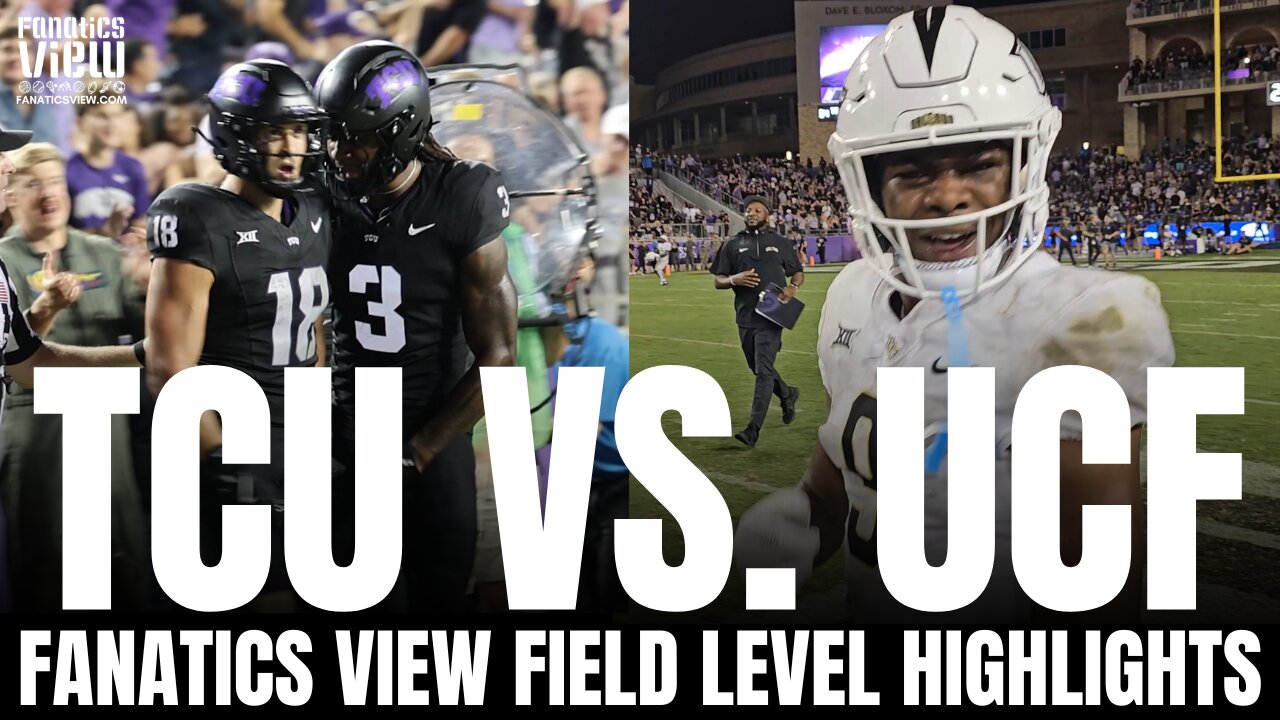 TCU Horned Frogs vs. UCF Knights College Football Game Highlights | Fanatics View Field Level