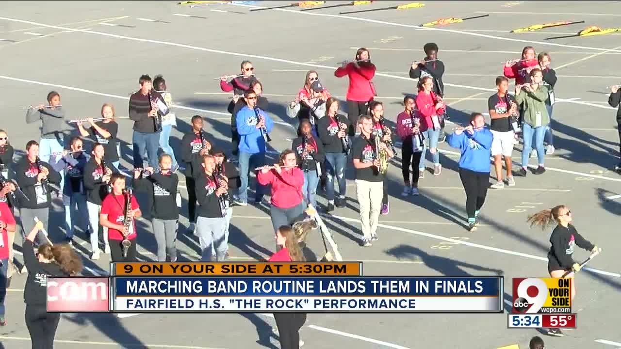 Marching band routine lands them in finals