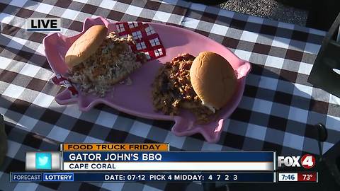 Food truck Friday: Gator John's BBQ 7:45AM