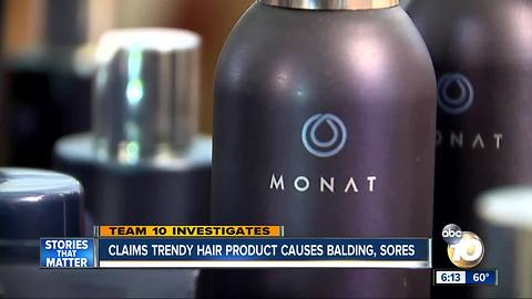 San Diego woman files suit against trendy hair care line, claims severe hair loss