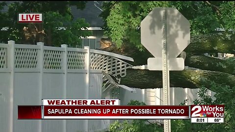 Sapulpa neighborhoods hit hard by possible tornado