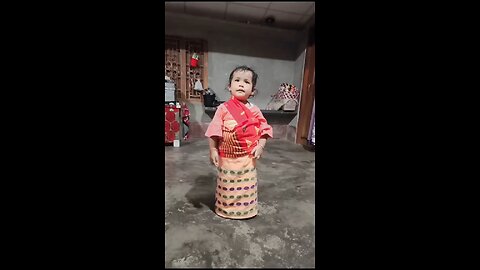 cute small girl dance