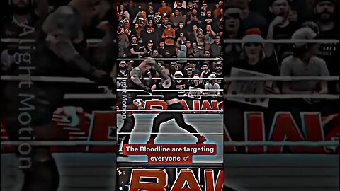 The Bloodline Attack Everyone #thebloodline #wwe #raw