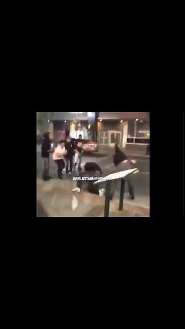 White guy delivers a serious beat down