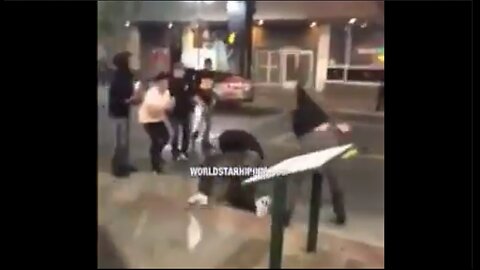 White guy delivers a serious beat down