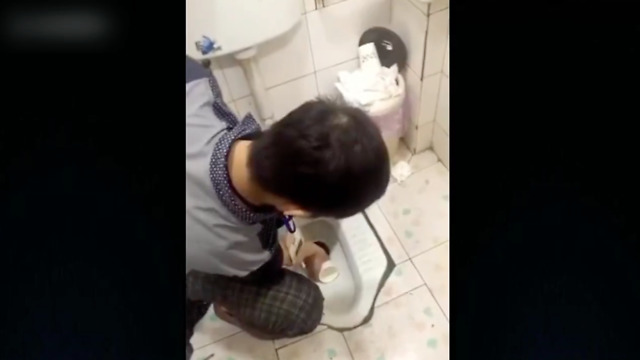 Makes workers drink from toilet for missing target