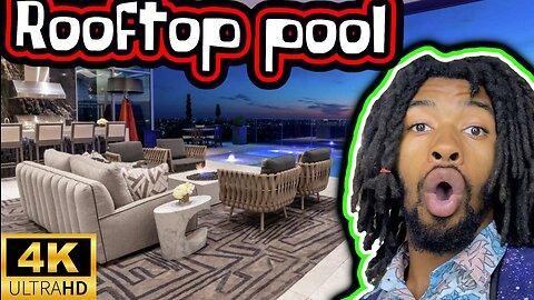 exploring the penthouse rooftop pool!