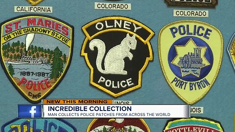 Former Milwaukee Police officer collects police patches from across the world
