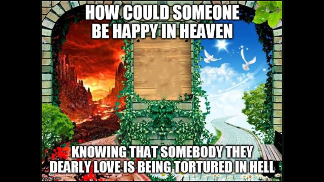 Happy in heaven while their is suffering in hell