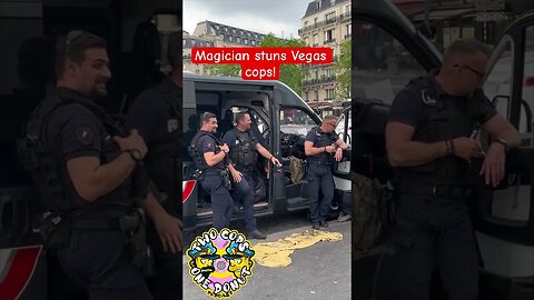 Street Magician stuns Las Vegas police #police #lasvegas #shorts #new #fyp #magic #trending #viral