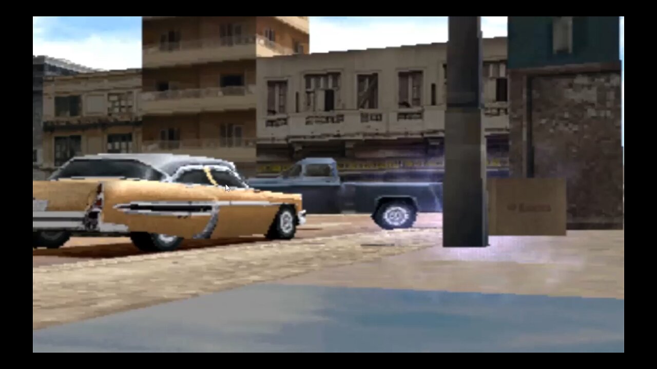 High speed chase of a 1954 Chevrolet 3100 pickup truck in Havana Cuba in the game Driver 2 - Part 1