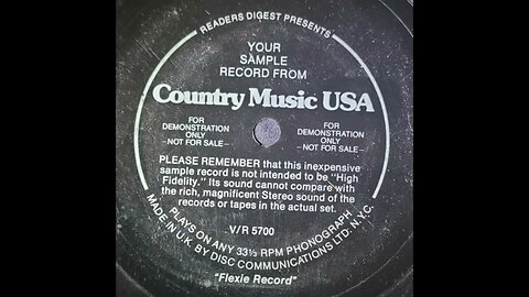 Reader's Digest - Your Sample Record From "Country Music USA"