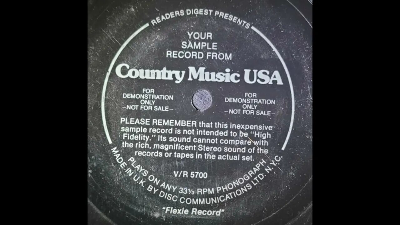 Reader's Digest - Your Sample Record From "Country Music USA"