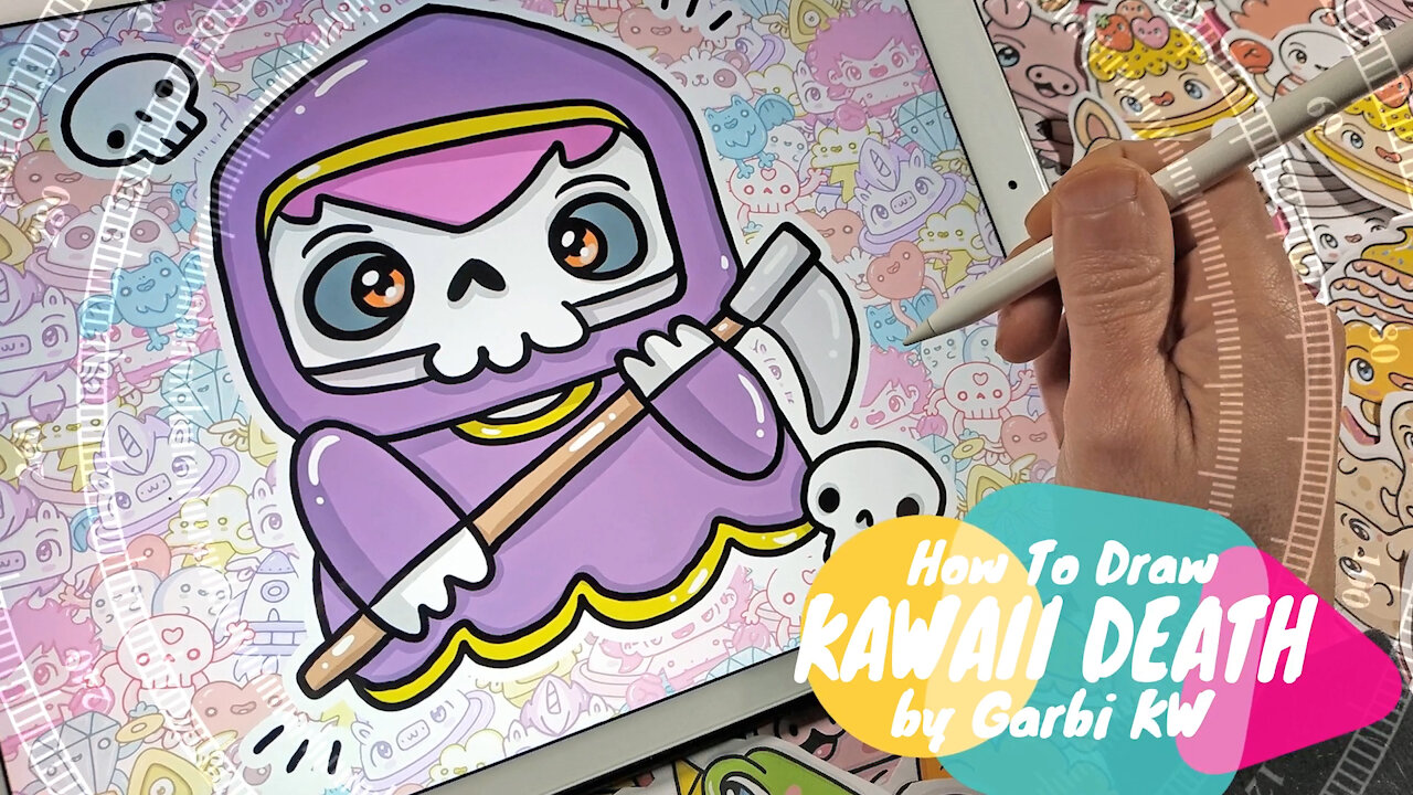 how to Draw Kawaii Death by Garbi KW