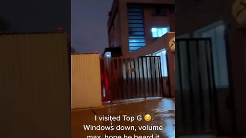 TATE FAN blasts THEME SONG in front of ROMANIAN JAIL! 😌 #shorts #topg #tate #matrix
