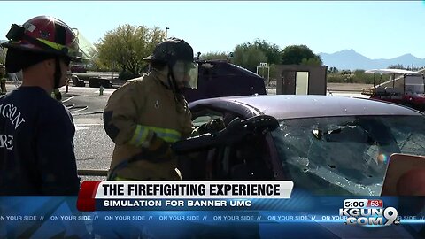 Nurses and surgeons get the firefighting experience